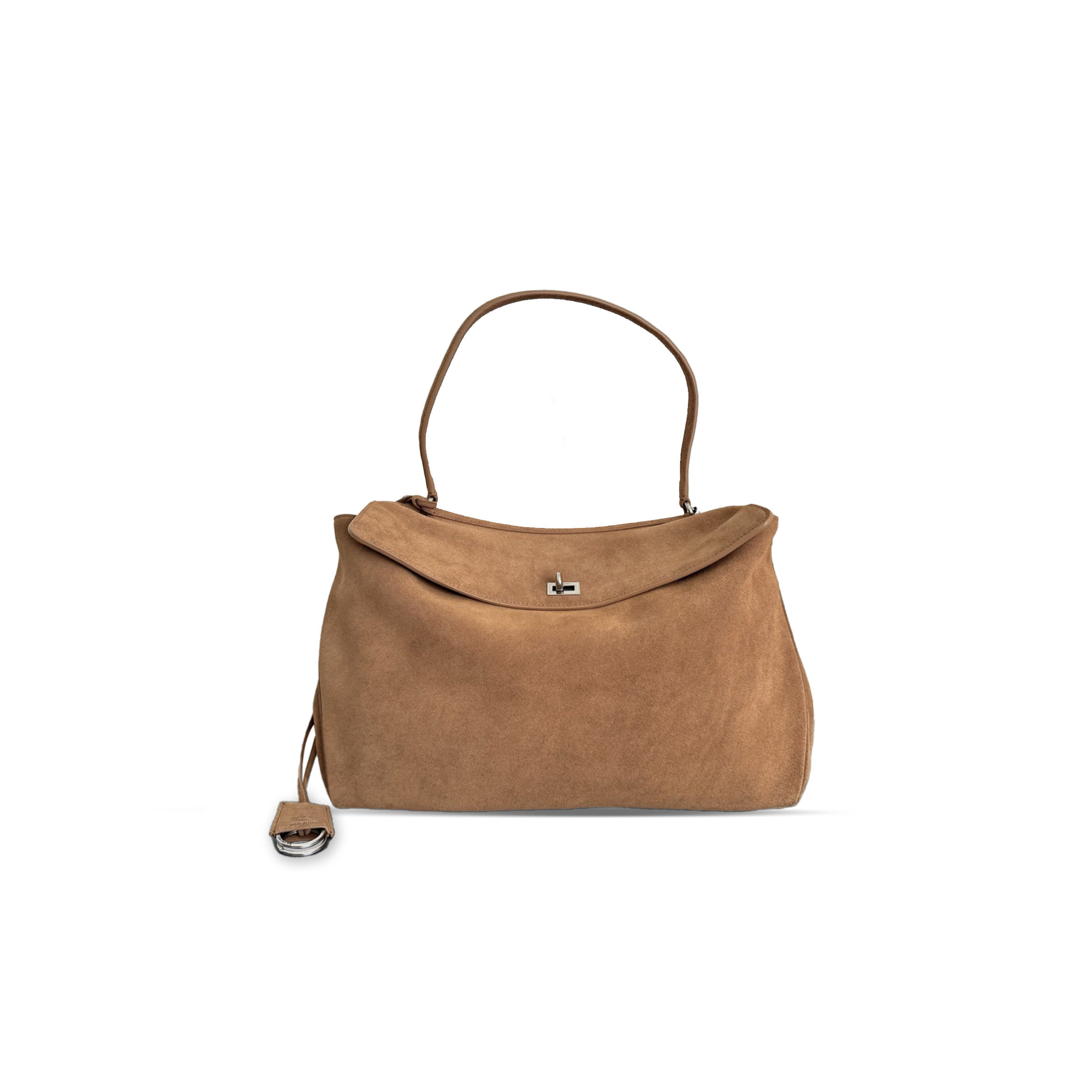 Ba1en*iaga rodeo handbag large in camel 7897442ab4g1308 (39.8*29.9*12.9cm)